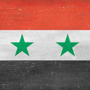 Syria Flag Distressed PlayStation 4 Gold Wireless Headset Skin
